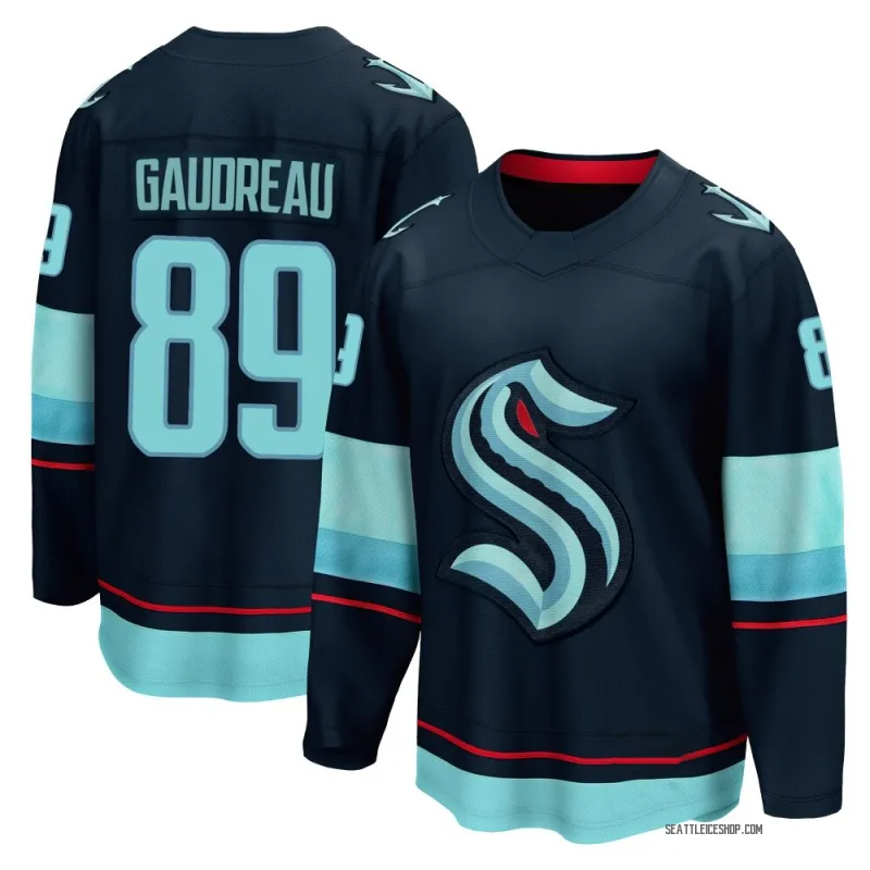 Navy Men's Frederick Gaudreau Breakaway Seattle Kraken Home Jersey