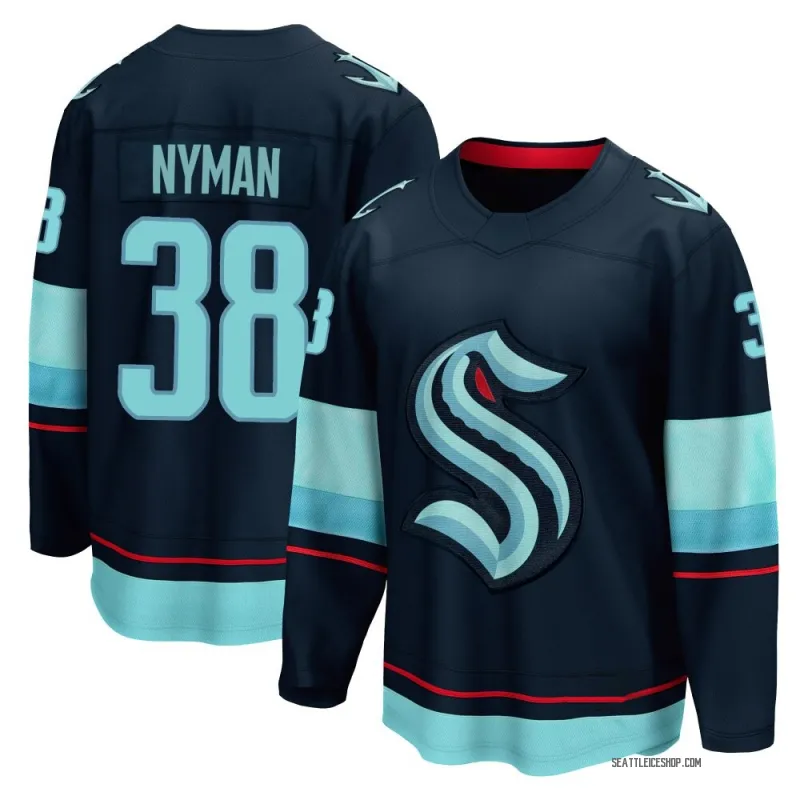 Navy Men's Jani Nyman Breakaway Seattle Kraken Home Jersey