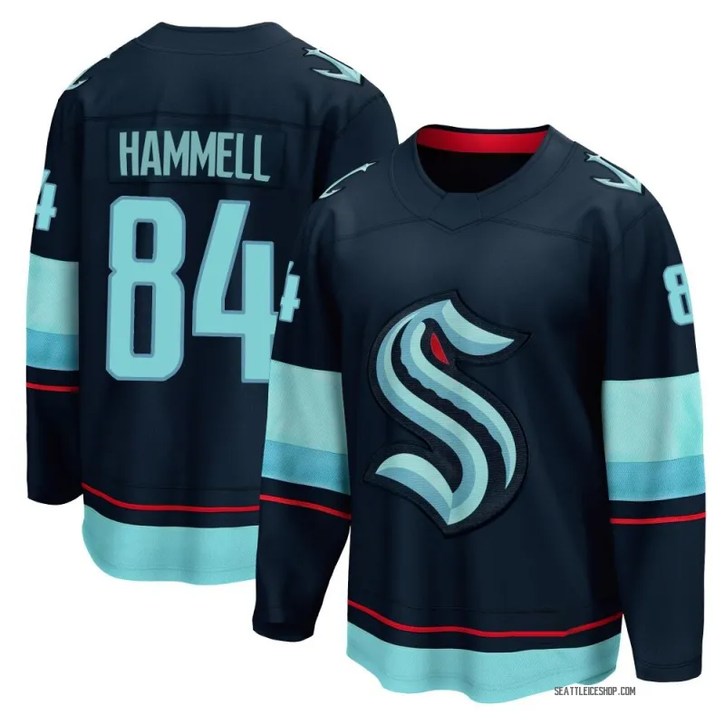 Navy Men's Kaden Hammell Breakaway Seattle Kraken Home Jersey