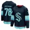 Navy Men's Oscar Fisker Molgaard Breakaway Seattle Kraken Home Jersey