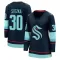Navy Women's Ales Stezka Breakaway Seattle Kraken Home Jersey