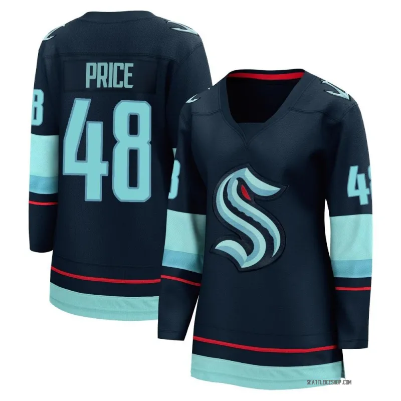 Navy Women's Caden Price Breakaway Seattle Kraken Home Jersey