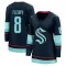 Navy Women's Cale Fleury Breakaway Seattle Kraken Home Jersey