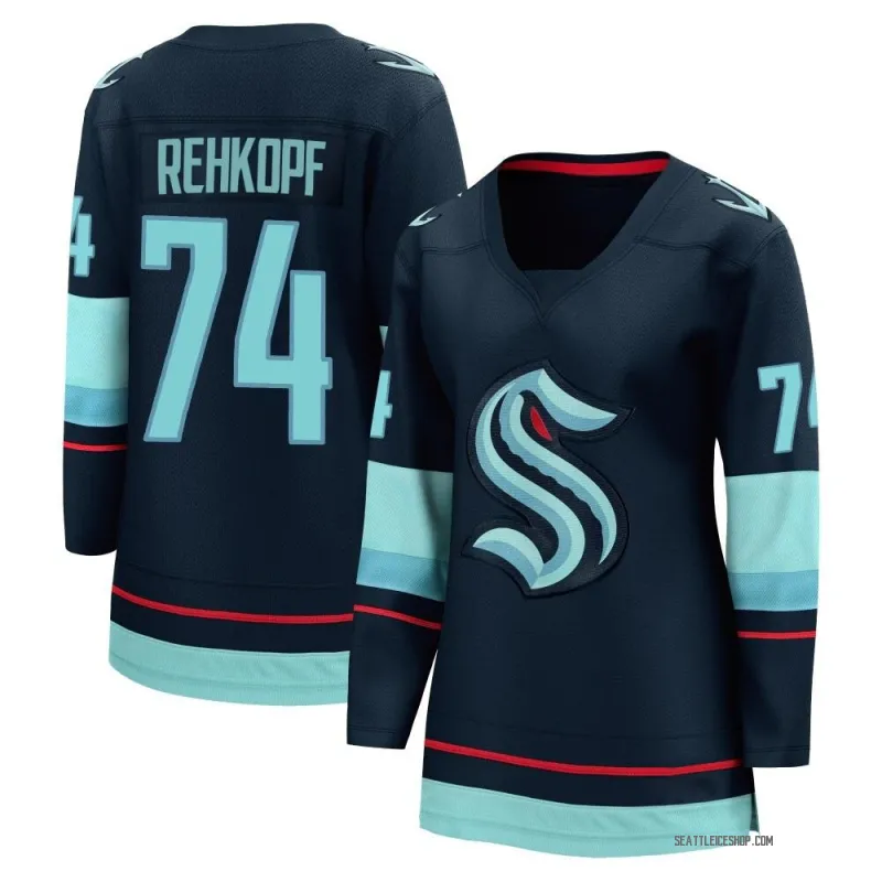 Navy Women's Carson Rehkopf Breakaway Seattle Kraken Home Jersey