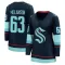 Navy Women's Jacob Melanson Breakaway Seattle Kraken Home Jersey