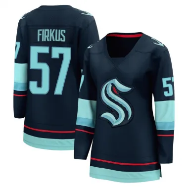 Navy Women's Jagger Firkus Breakaway Seattle Kraken Home Jersey