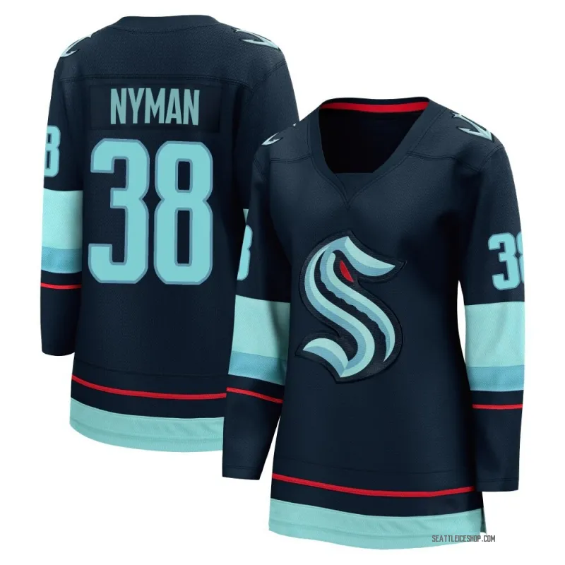 Navy Women's Jani Nyman Breakaway Seattle Kraken Home Jersey