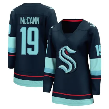 Navy Women's Jared McCann Breakaway Seattle Kraken Home Jersey