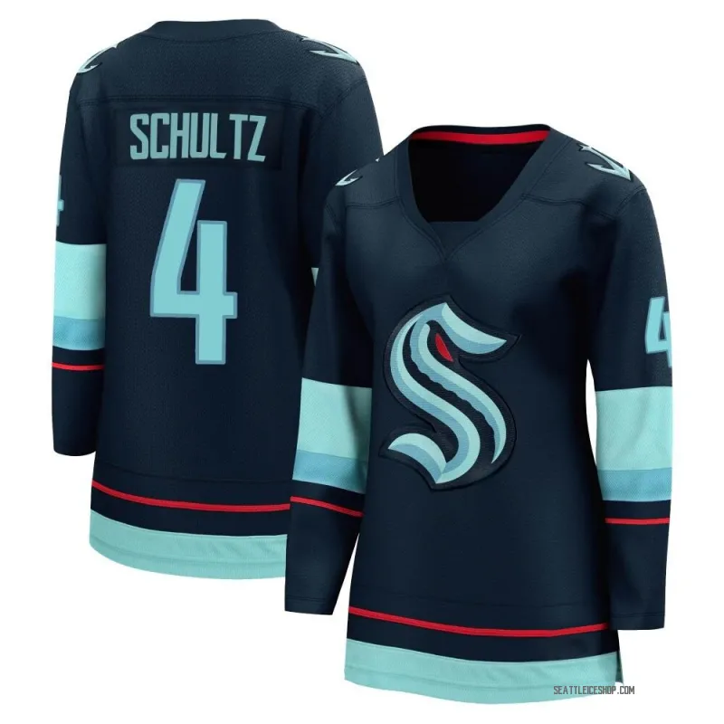 Navy Women's Justin Schultz Breakaway Seattle Kraken Home Jersey