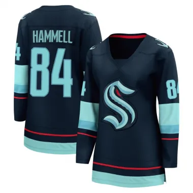 Navy Women's Kaden Hammell Breakaway Seattle Kraken Home Jersey