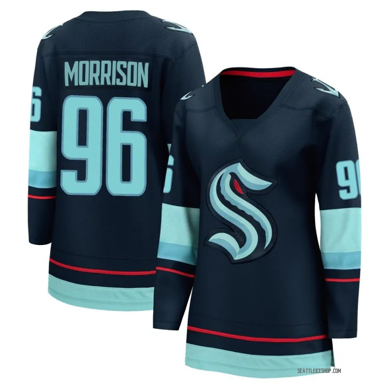 Navy Women's Logan Morrison Breakaway Seattle Kraken Home Jersey