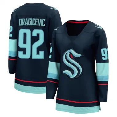 Navy Women's Lukas Dragicevic Breakaway Seattle Kraken Home Jersey