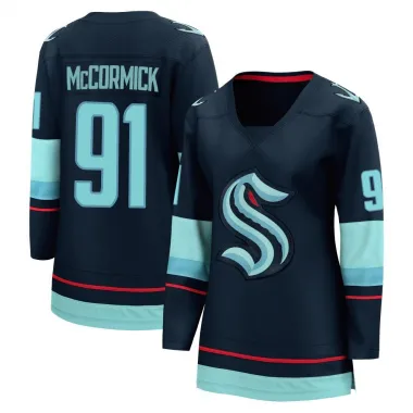Navy Women's Max McCormick Breakaway Seattle Kraken Home Jersey