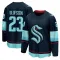 Navy Youth Gustav Olofsson Breakaway Seattle Kraken Home Jersey
