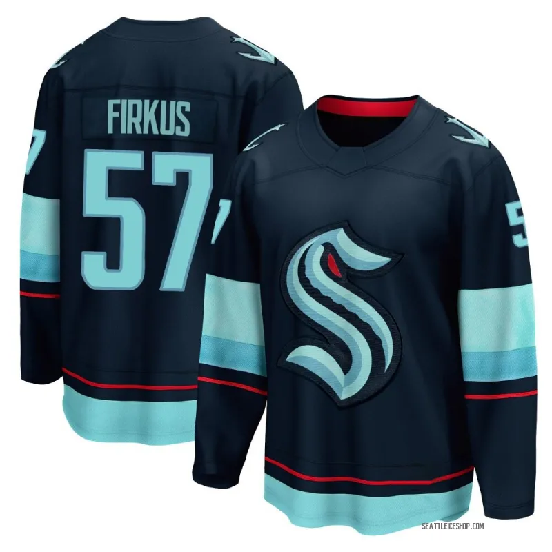 Navy Youth Jagger Firkus Breakaway Seattle Kraken Home Jersey