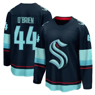 Navy Youth Jake O'Brien Breakaway Seattle Kraken Home Jersey