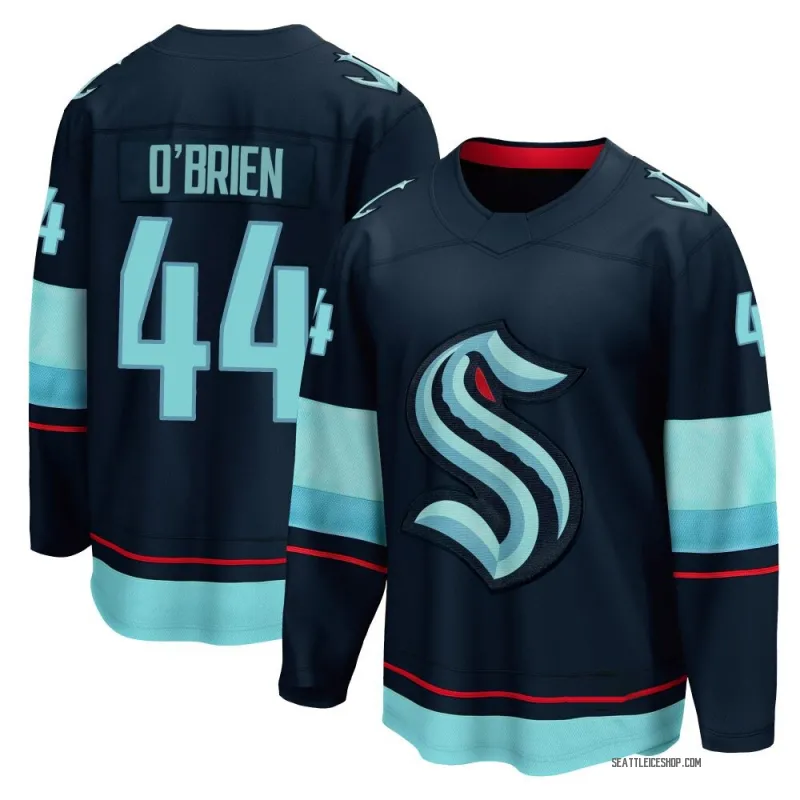 Navy Youth Jake O'Brien Breakaway Seattle Kraken Home Jersey