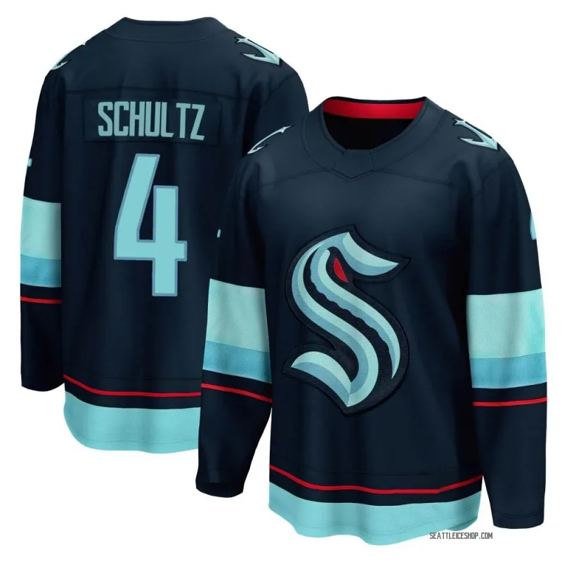 Navy Youth Justin Schultz Breakaway Seattle Kraken Home Jersey