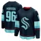 Navy Youth Logan Morrison Breakaway Seattle Kraken Home Jersey