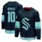 Navy Youth Matty Beniers Breakaway Seattle Kraken Home Jersey