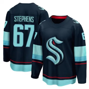 Navy Youth Mitchell Stephens Breakaway Seattle Kraken Home Jersey