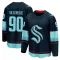 Navy Youth Nathan Villeneuve Breakaway Seattle Kraken Home Jersey