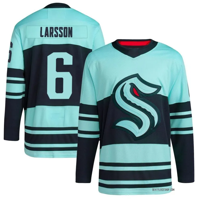 Teal Men's Adam Larsson Authentic Seattle Kraken Reverse Retro 2.0 Jersey