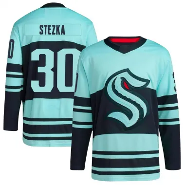 Teal Men's Ales Stezka Authentic Seattle Kraken Reverse Retro 2.0 Jersey