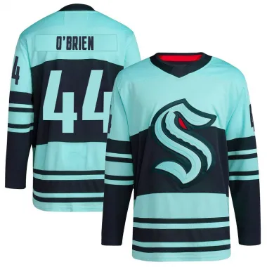 Teal Men's Jake O'Brien Authentic Seattle Kraken Reverse Retro 2.0 Jersey
