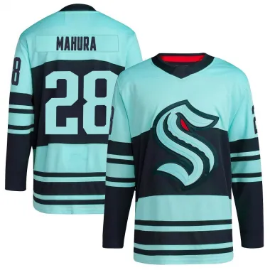 Teal Men's Joshua Mahura Authentic Seattle Kraken Reverse Retro 2.0 Jersey