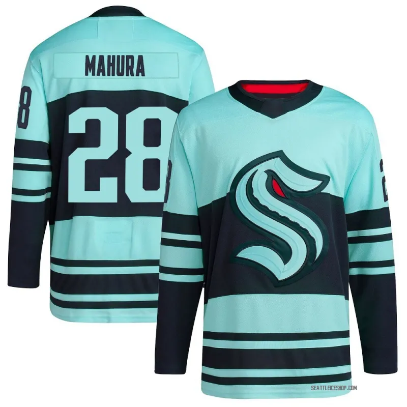 Teal Men's Joshua Mahura Authentic Seattle Kraken Reverse Retro 2.0 Jersey