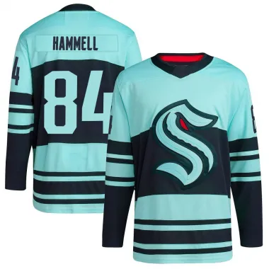 Teal Men's Kaden Hammell Authentic Seattle Kraken Reverse Retro 2.0 Jersey