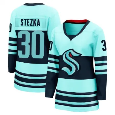 Teal Women's Ales Stezka Breakaway Seattle Kraken Special Edition 2.0 Jersey