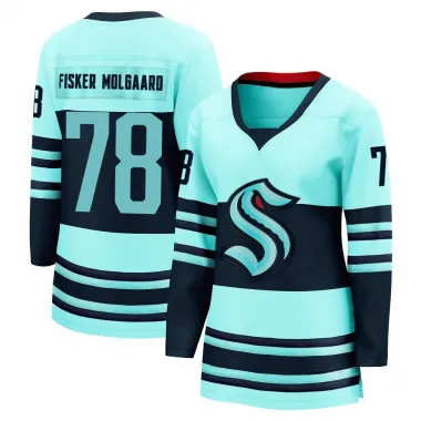 Teal Women's Oscar Fisker Molgaard Breakaway Seattle Kraken Special Edition 2.0 Jersey