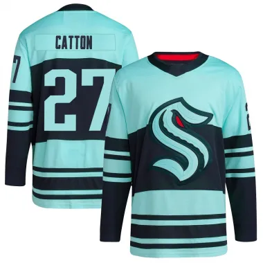 Teal Youth Berkly Catton Authentic Seattle Kraken Reverse Retro 2.0 Jersey
