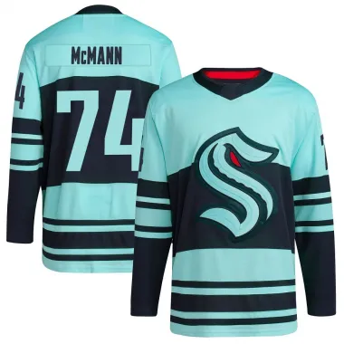 Teal Youth Bobby McMann Authentic Seattle Kraken Reverse Retro 2.0 Jersey
