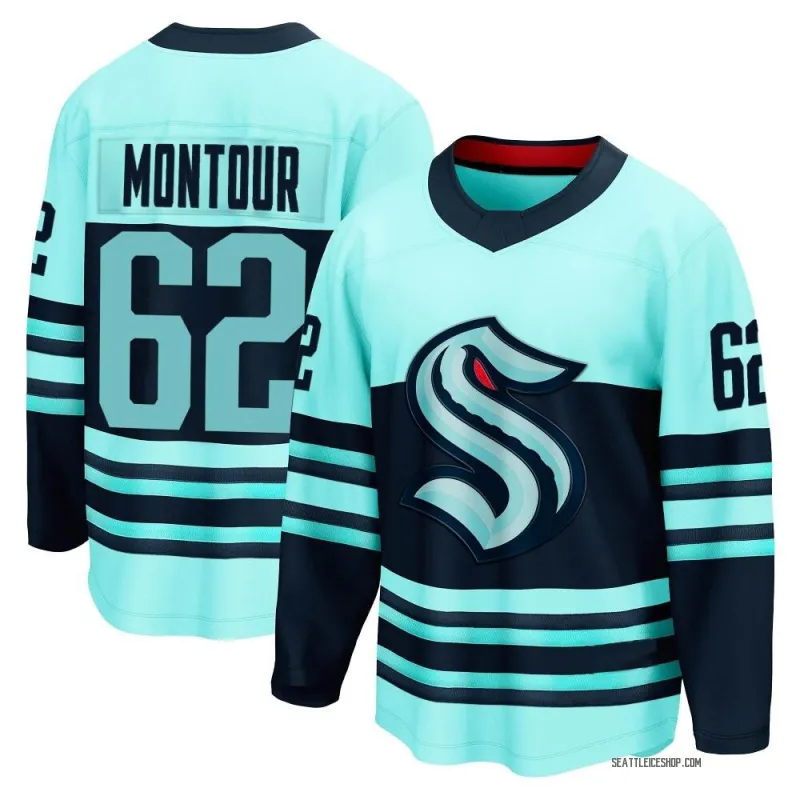 Teal Youth Brandon Montour Breakaway Seattle Kraken Special Edition 2.0 Jersey