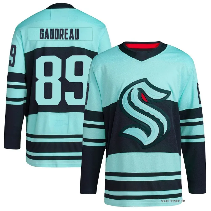 Teal Youth Frederick Gaudreau Authentic Seattle Kraken Reverse Retro 2.0 Jersey
