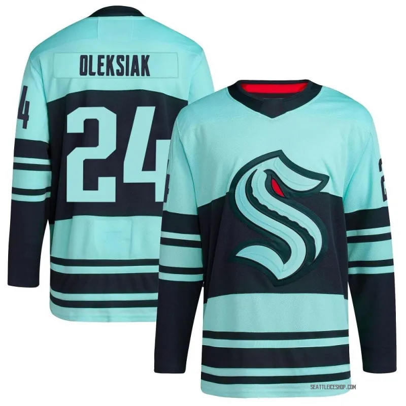 Teal Youth Jamie Oleksiak Authentic Seattle Kraken Reverse Retro 2.0 Jersey