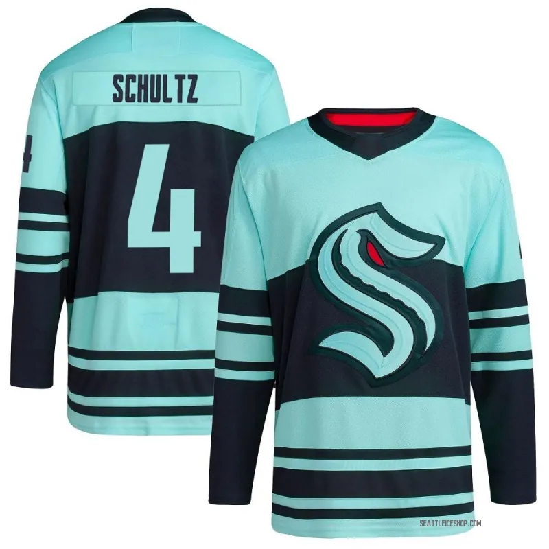 Teal Youth Justin Schultz Authentic Seattle Kraken Reverse Retro 2.0 Jersey