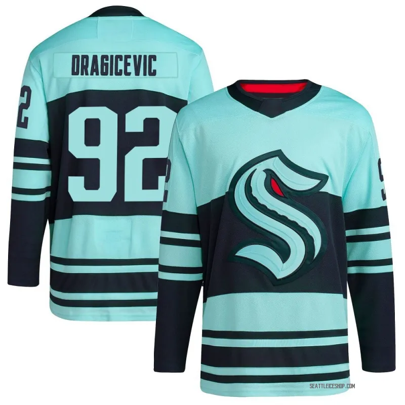 Teal Youth Lukas Dragicevic Authentic Seattle Kraken Reverse Retro 2.0 Jersey