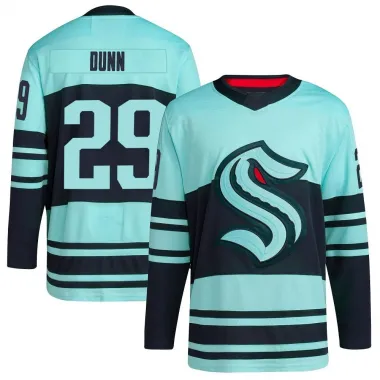 Teal Youth Vince Dunn Authentic Seattle Kraken Reverse Retro 2.0 Jersey