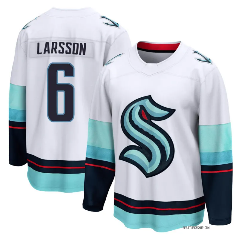 White Men's Adam Larsson Breakaway Seattle Kraken Away Jersey