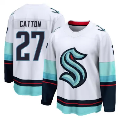 White Men's Berkly Catton Breakaway Seattle Kraken Away Jersey