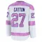 White Men's Berkly Catton Premium Seattle Kraken 2024 Hockey Fights Cancer Practice Jersey