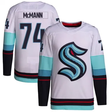 White Men's Bobby McMann Authentic Seattle Kraken Away Primegreen Jersey