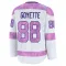 White Men's David Goyette Premium Seattle Kraken 2024 Hockey Fights Cancer Practice Jersey