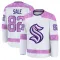 White Men's Eduard Sale Premium Seattle Kraken 2024 Hockey Fights Cancer Practice Jersey
