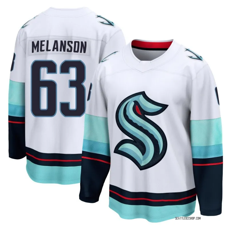 White Men's Jacob Melanson Breakaway Seattle Kraken Away Jersey