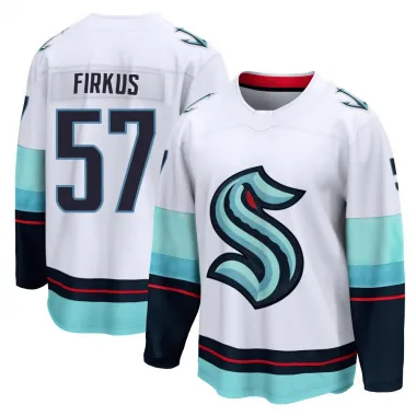 White Men's Jagger Firkus Breakaway Seattle Kraken Away Jersey